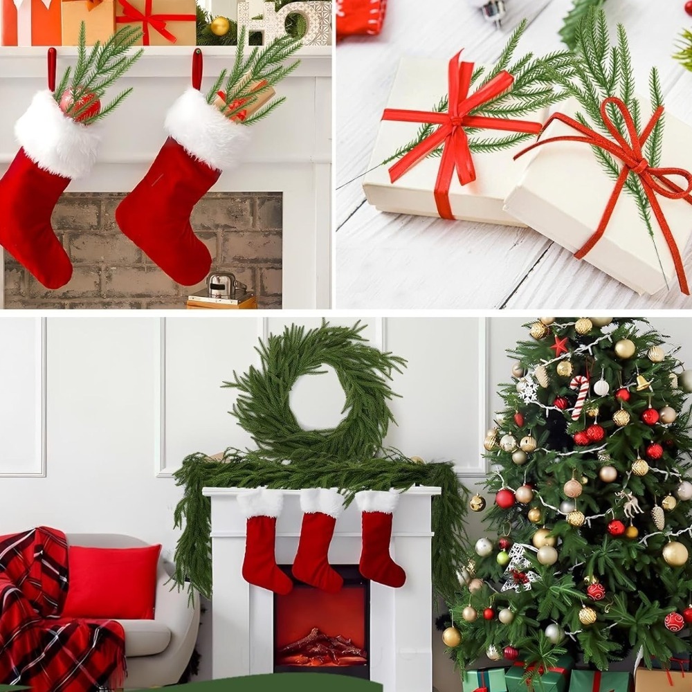 10PCS Christmas Artificial Nor - огляд і ціна Christmas Wreath Fake
