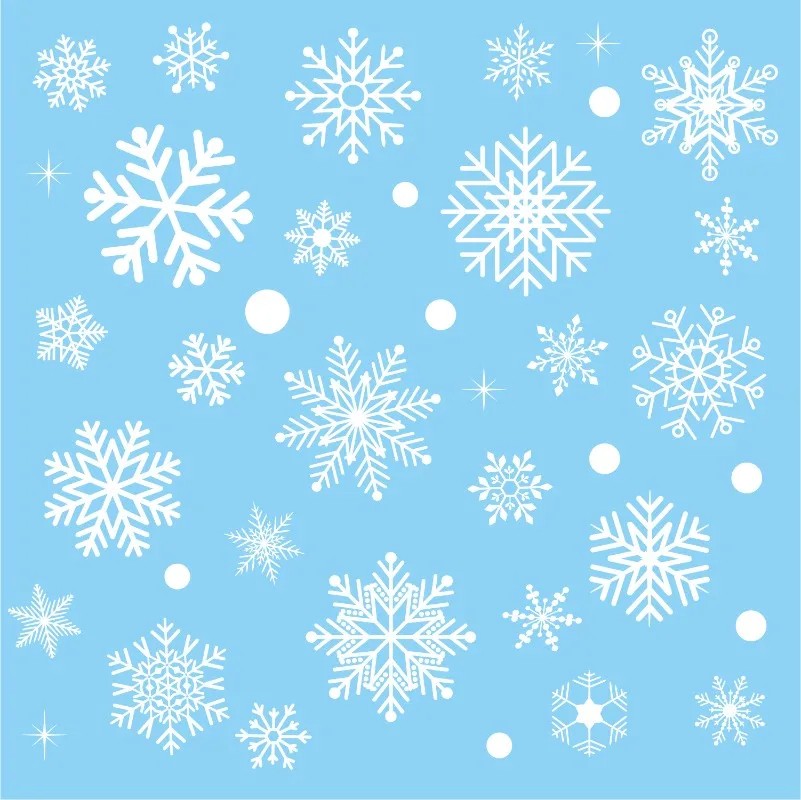 christmas window clings snowfl - огляд і ціна Snowflake Window Decal