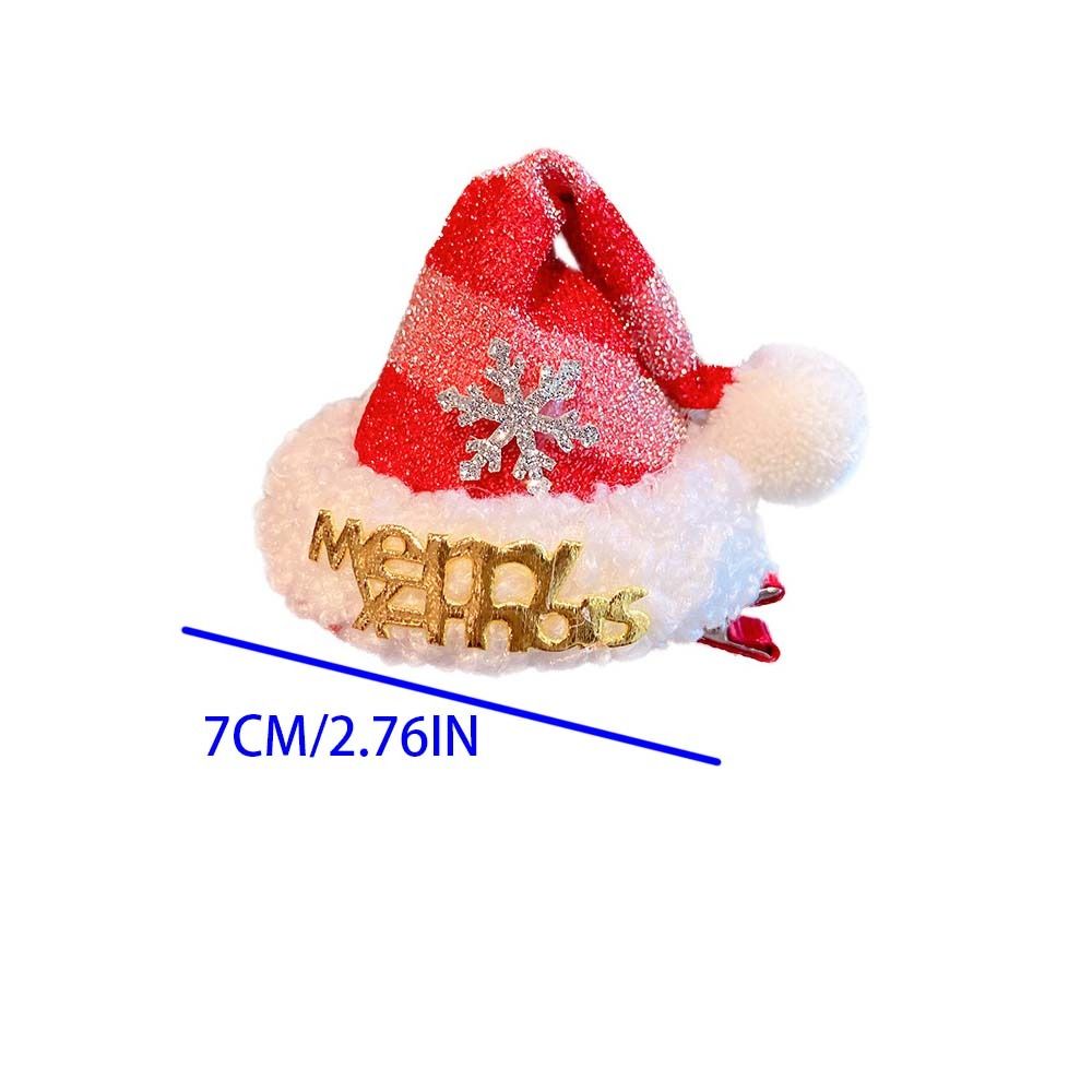 Cute Star Christmas Hair Clip  - огляд і ціна Santa Hat Plush