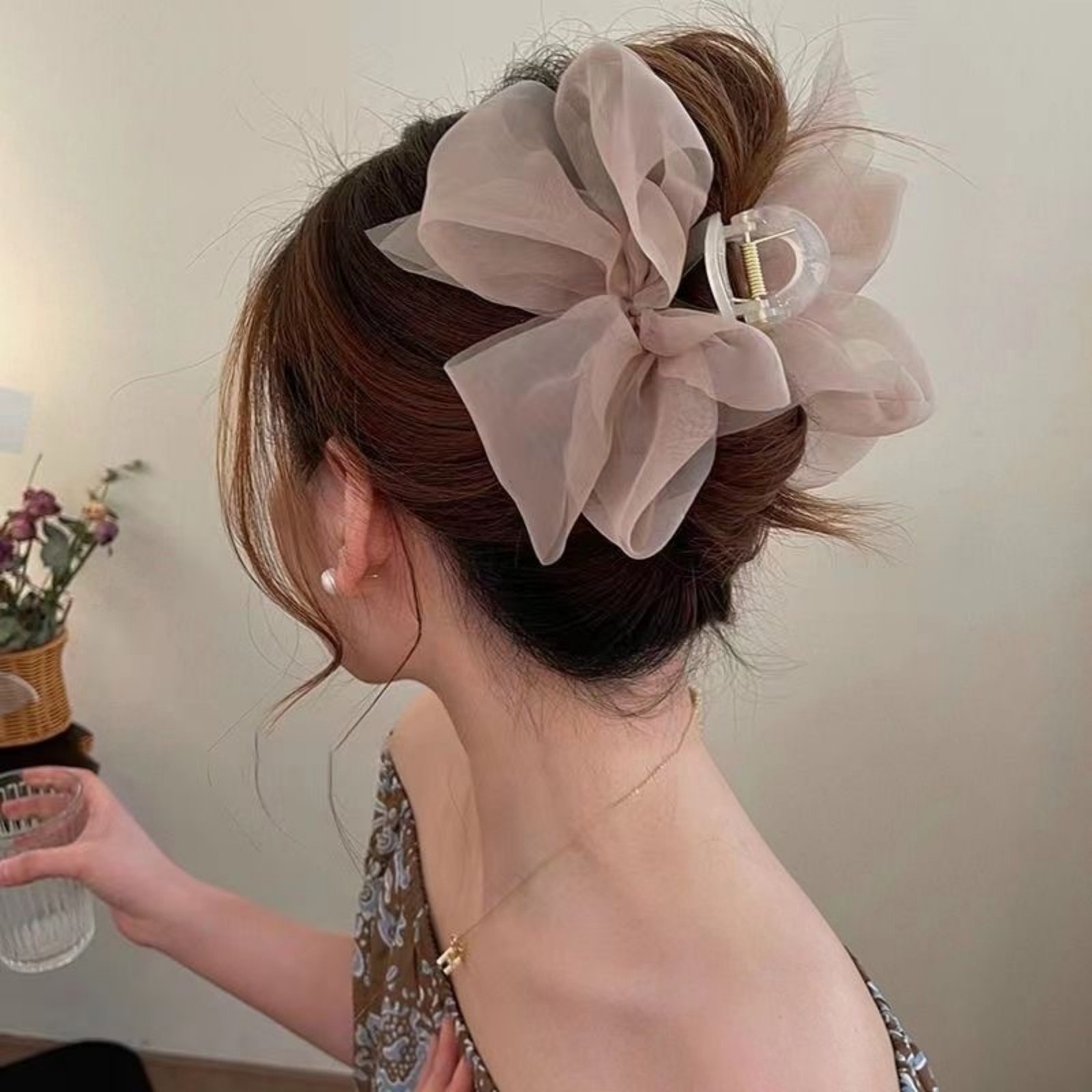 1PCFashion Mesh Tulle Large Bo - огляд і ціна Ribbon Bow Gift