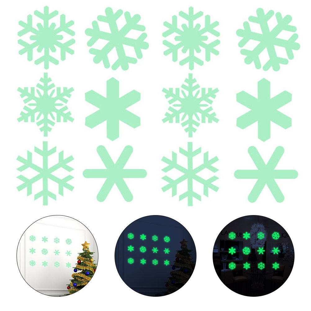 1Set Luminous Christmas Snowfl - огляд і ціна Snowflake Window Decal